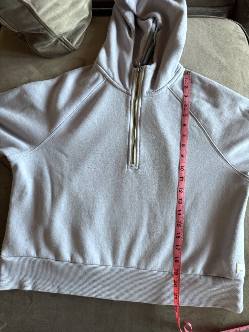 Vuori Restore Half-Zip Hoodie--sz L - Picture 8 of 9